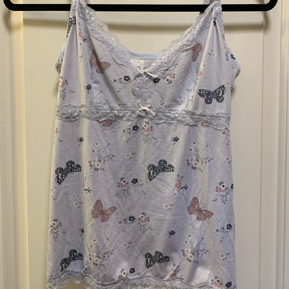 Jessica Simpson Cami with adjustable straps butterfly tank